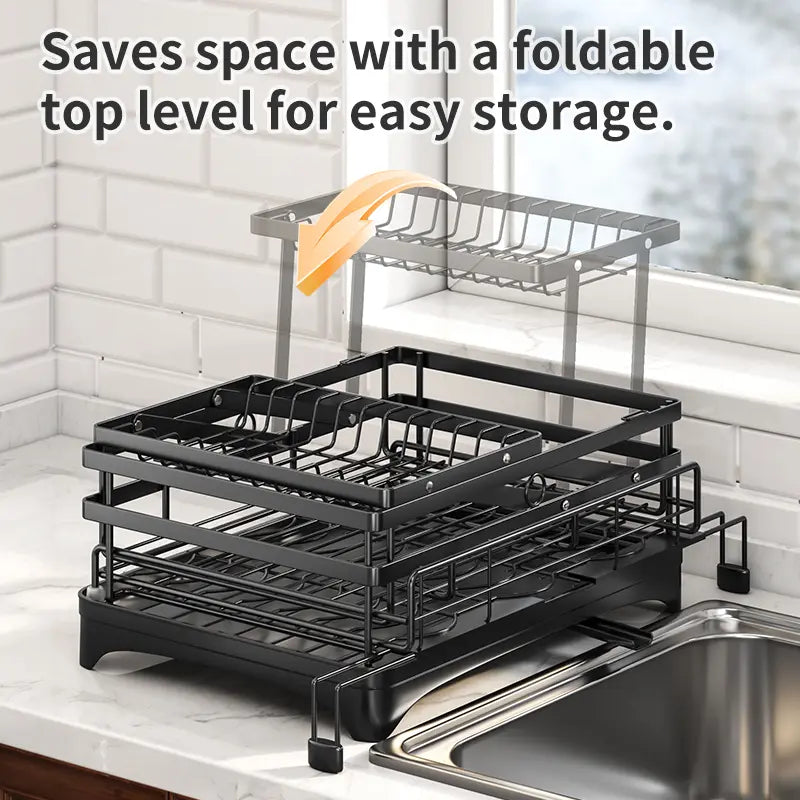 Compact Sink-Smart Dish Drying Rack