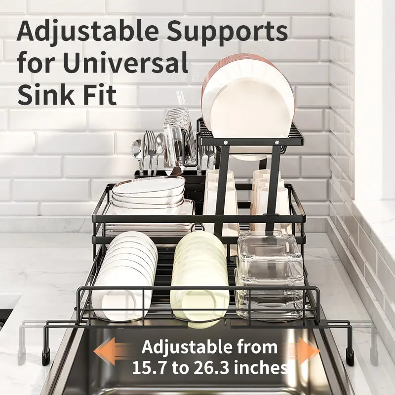 Compact Sink-Smart Dish Drying Rack