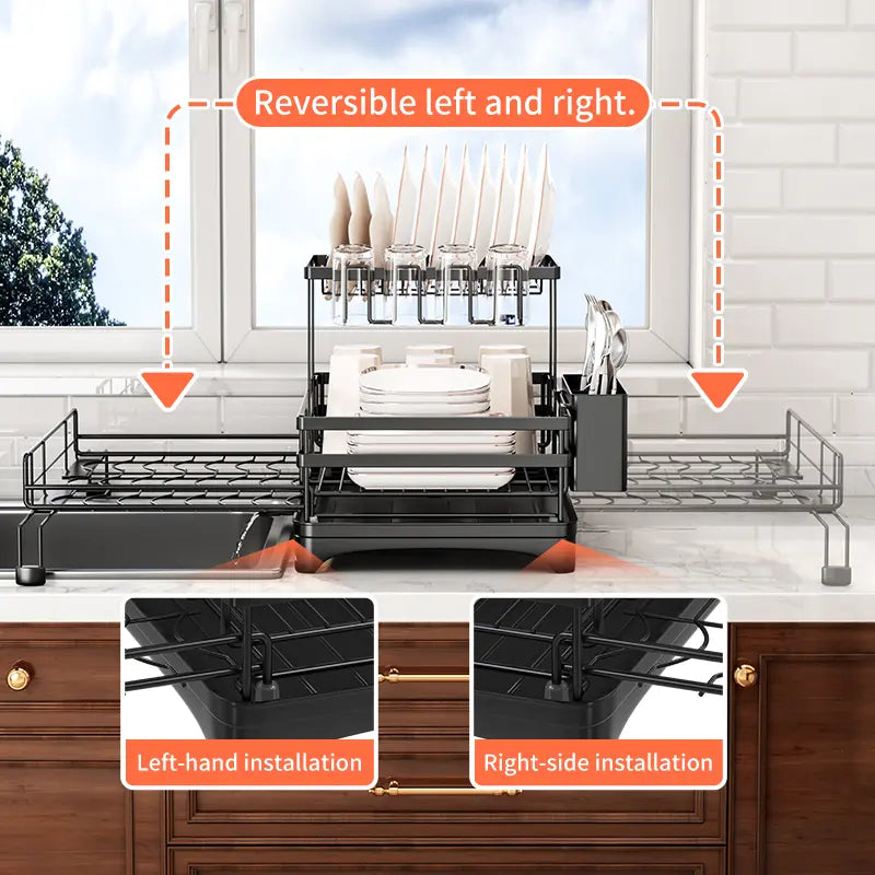 Compact Sink-Smart Dish Drying Rack