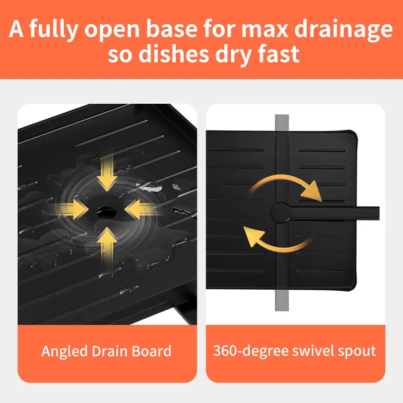 Compact Sink-Smart Dish Drying Rack